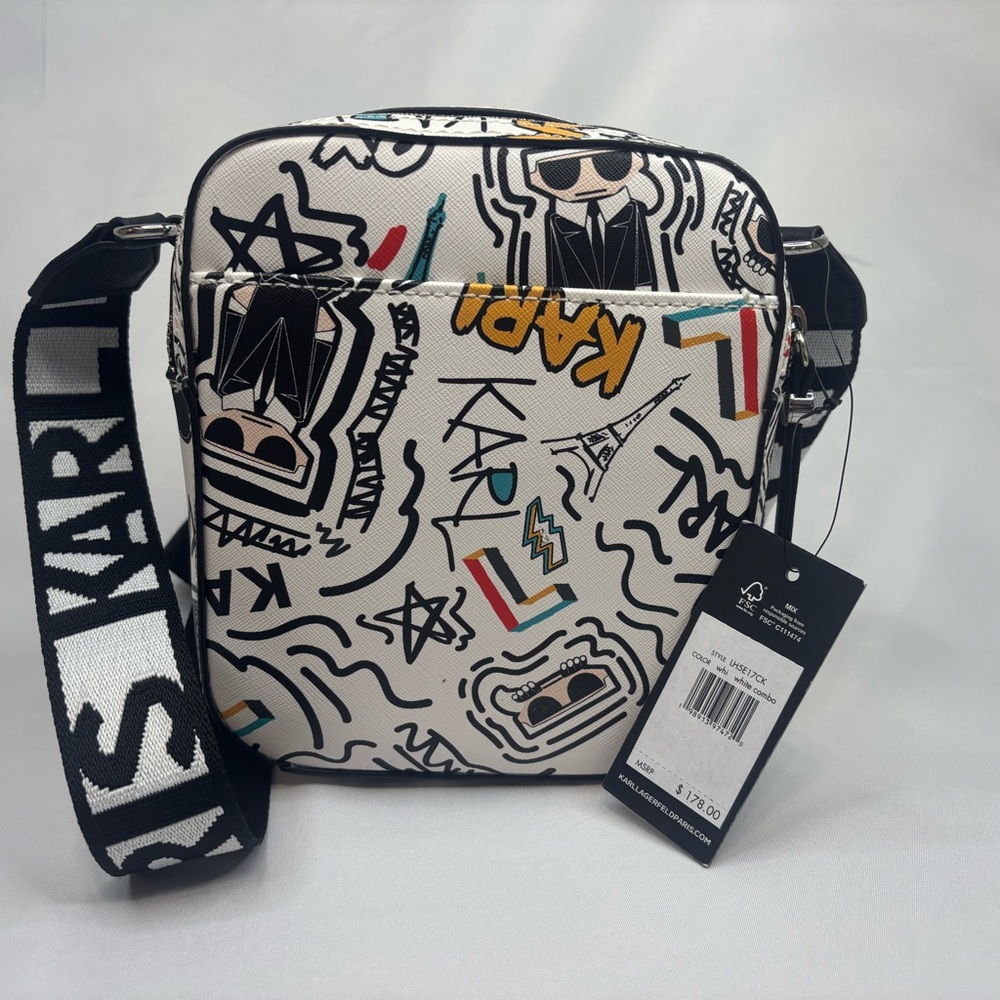 Karl Lagerfeld Graphic Print Men's Messenger Bag